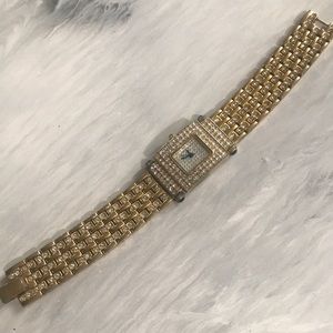 Gold and diamond watch